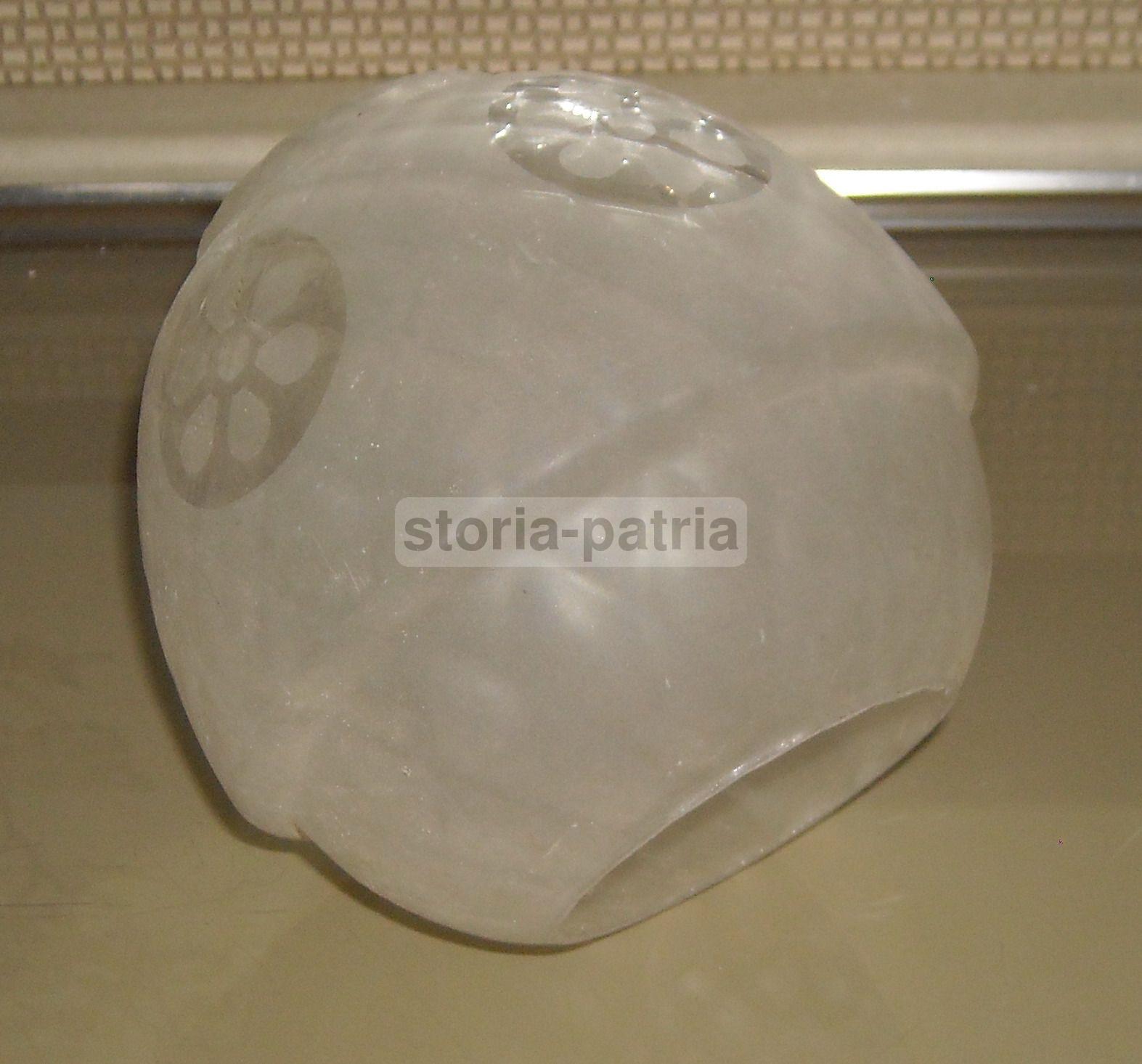Pregevole Coppa Per Lampada O Lampadario, Decorativo Vetro d'Epoca, Utilissima immagine 2