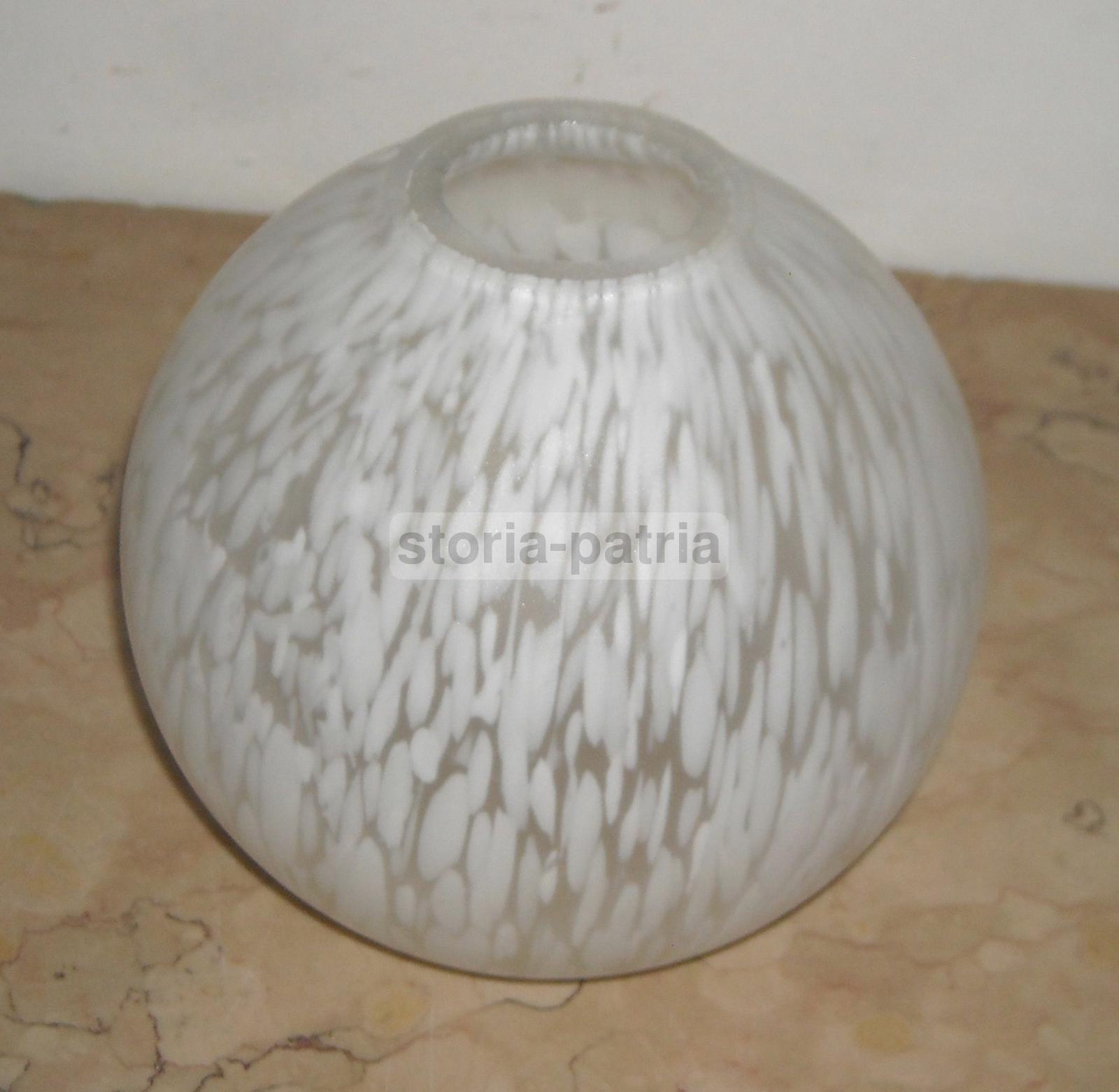 Pregevole Coppa Per Lampada O Lampadario, d'Epoca, Utilissima, Vetro Globulare immagine 1