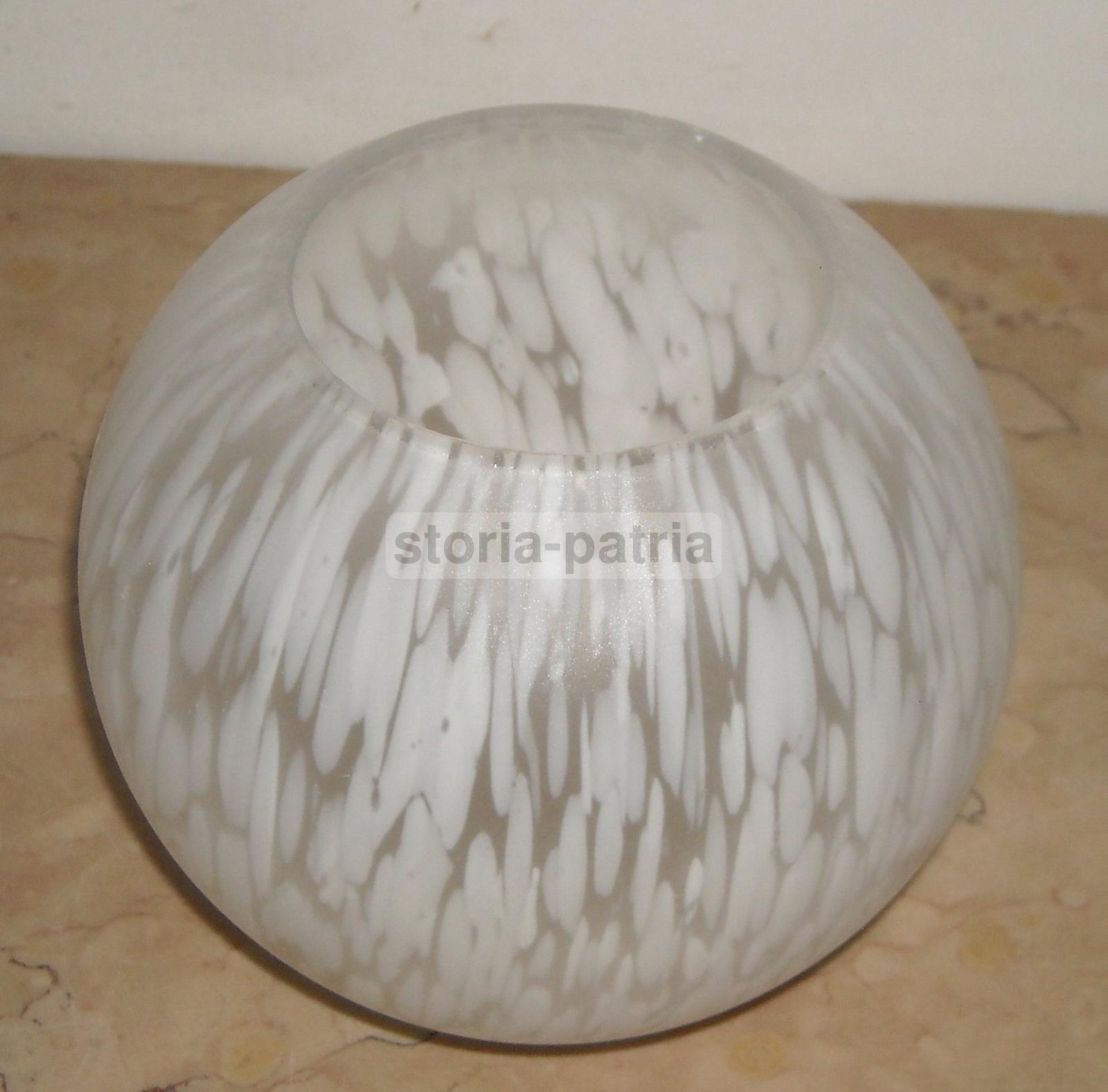 Pregevole Coppa Per Lampada O Lampadario, d'Epoca, Utilissima, Vetro Globulare immagine 3