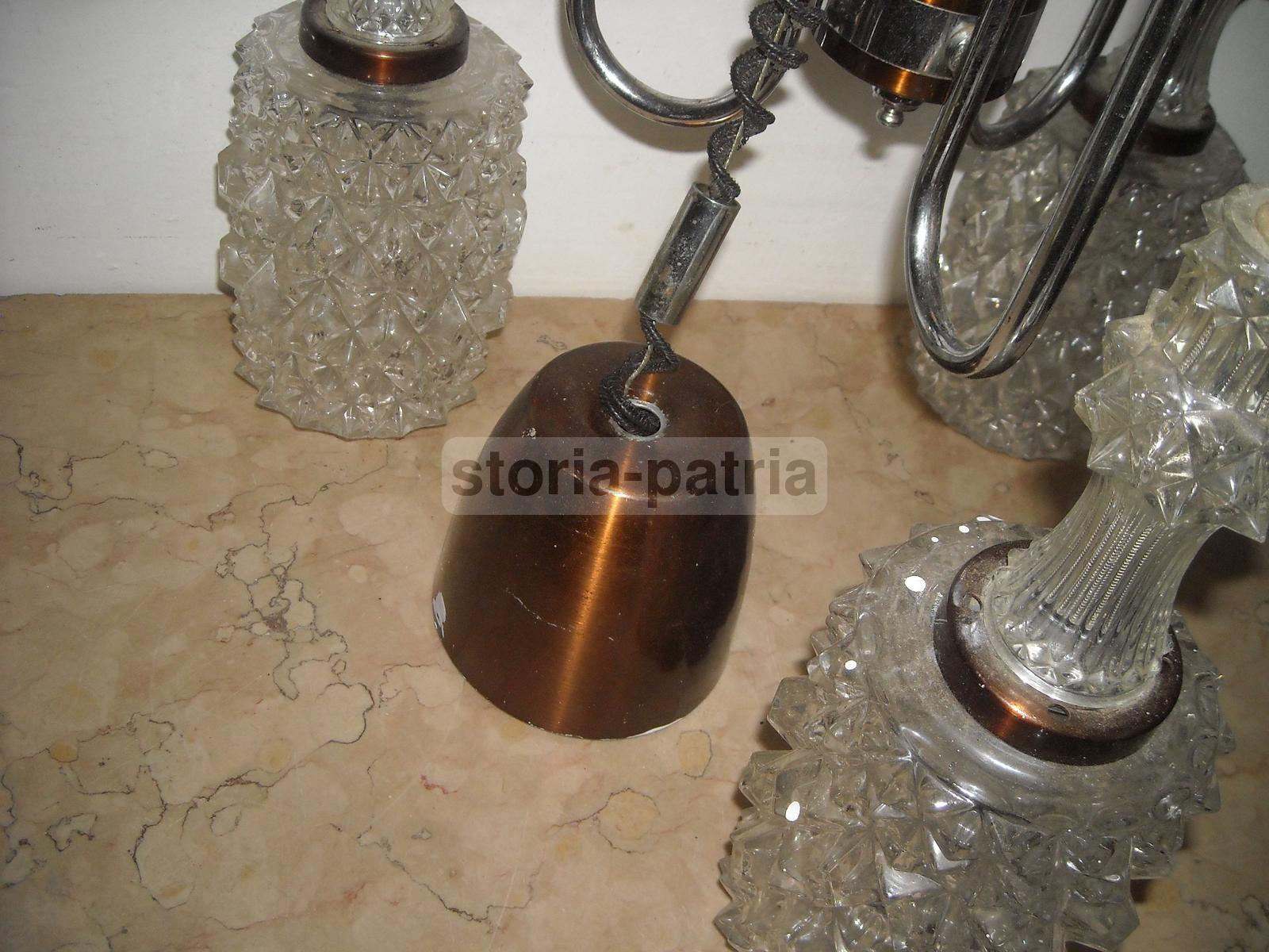 Suggestivo Lampadario d'Epoca, Modernariato, Design, Magnifici Vetri, Decorativo immagine 15